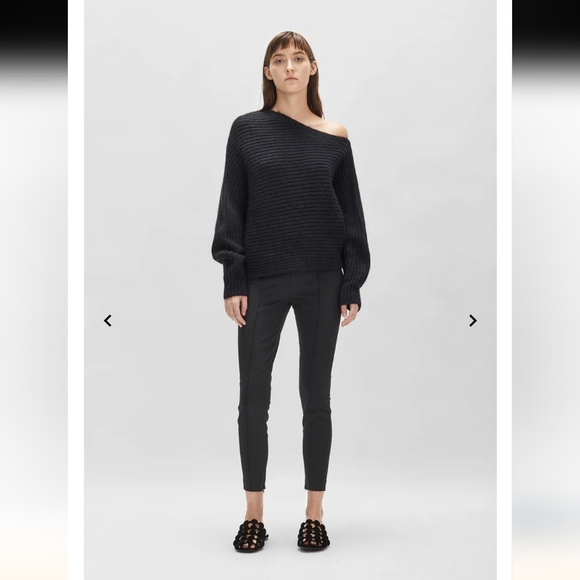 T by Alexander Wang Chunky Mohair Asymmetrical Sweater Size XS - Picture 2 of 9